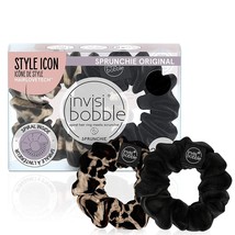 2x invisibobble Sprunchie Spiral Hair Ring - True Black &amp; Purrfection - £4.74 GBP