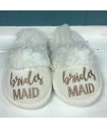 Bridesmaid fluffy slippers women’s size XS 5/6 - $34.53 CAD