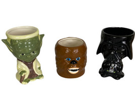 Star Wars Galerie 2012 Darth Vader, Yoda, Chewbacca Coffee Cup Goblet Mug Vase - £24.81 GBP