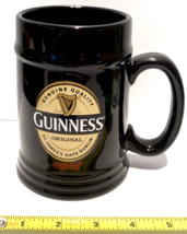 Genuine GUINNESS Beer Mug Stoneware St James Gate Dublin Ireland Black S... - £13.26 GBP