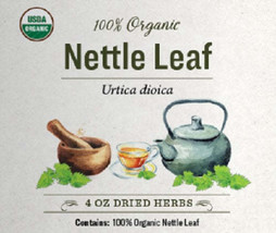 Nettle Leaf Tea - Certified Organic No Gm Os Gluten Free - £23.94 GBP