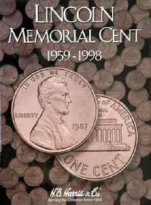 Lincoln Memorial Cents Coin Folder Album #1, 1959-1998 by H.E. Harris - $9.49