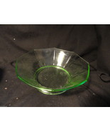 Green Depression Glass Octagon Bowl - £12.74 GBP