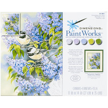 Paint Works Paint By Number Kit 11&quot;X14&quot;-Chickadees &amp; Lilacs - £19.04 GBP
