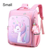New Girl School Bags Child Pink Unicorn  Printing Backpacks Kindergarten Student - £39.95 GBP