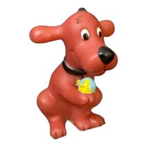 Vintage Scholastic Clifford the Big Red Dog Rubber Toy Figure 2.5&quot; - £3.15 GBP