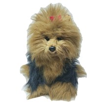 13" Vintage Ty 1990 Classic Puppy Dog Yorkie Yorkshire Stuffed Animal Plush Toy - $28.50