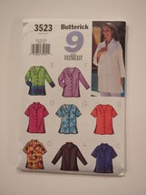 Butterick Ladies V-NECK Button Front Top Pattern 3523 Sizes 20-24 Ff Uncut - £6.82 GBP