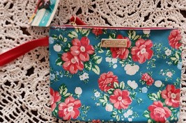 Pioneer Woman ~ Makeup Tote ~ Cosmetic Bag ~ VINTAGE FLORAL ~ Wallet ~ Wristlet - £17.65 GBP