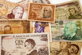 Plein De 9 Portugal Espagne Currency Billets 1953 - 1998 VG - XF État - £58.16 GBP