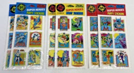 Vintage Super Heroes DC Comics Puffy Stickers, 6 Packs - Batman/Superman... - £39.95 GBP