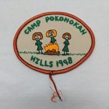 Camp Pokonokah Hills 1998 New Aburun Wisconsin Embroidered Iron On Patch... - $24.06