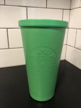 2016 Starbucks Matte Lime Green Stainless Steel Tumbler 16 oz No Straw - $27.00