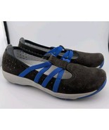 Dansko Sz 38 Grey Black Blue Suede Leather Slip On Sneakers Shoes Women ... - $29.03