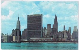 Postcard United Nations Secretariat Building Permanent Headquarters NYC New York - £2.36 GBP