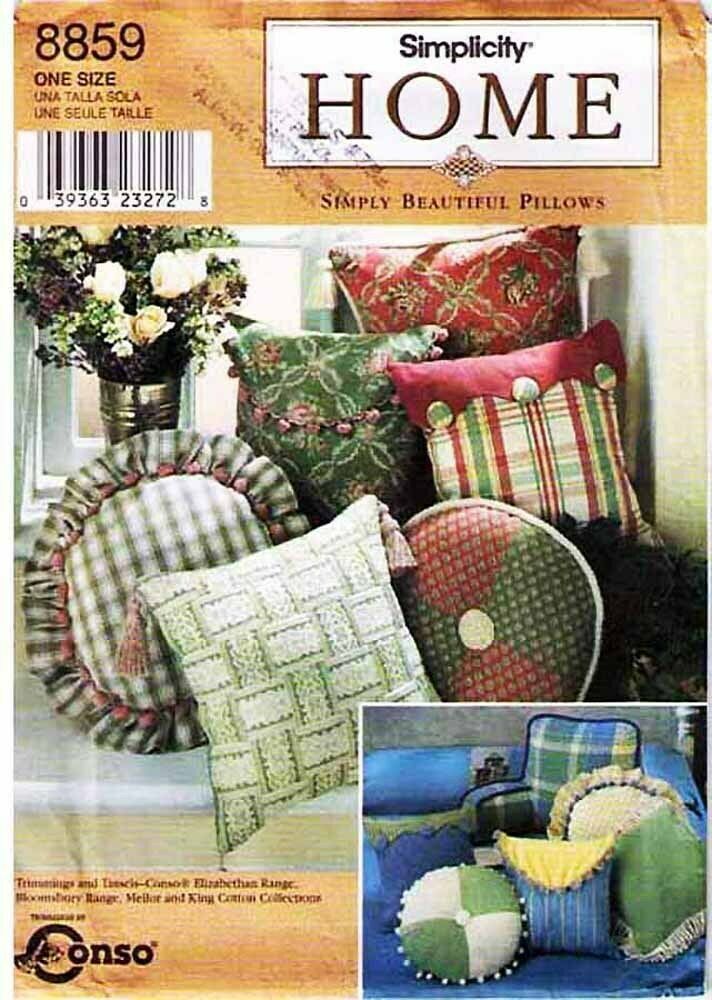 Primary image for 1999 PILLOWS Simplicity Pattern 8859-s UNCUT