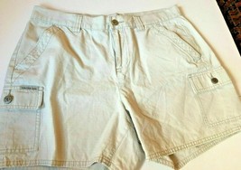 Women&#39;s Calvin Klein Tan Beige Walking Shorts Pockets Size 10 Cotton   022-30 - £5.49 GBP