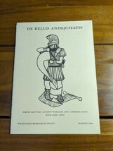 De Bellis Antiquitatis March 1990 Wargame Reserch Group Rulebook - $9.62