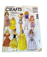 Vtg McCall&#39;s Crafts Sewing Pattern 662 Fashion Dolls Wardrobe  Barbie Maxie - £13.36 GBP