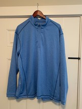 Pebble Beach Golf Men&#39;s 1/4 Zip Activewear Sweatshirt Blue Size XL - $19.26