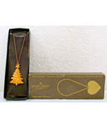 Georg Jensen Christmas Tree Ornament Denmark Gold Plated With Original Box - €59,32 EUR