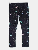 Wonder Nation Girls Tough Cotton Leggings Size X-SMALL (4-5) Space Unicorns - $11.17