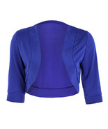 Woman/Girls 3/4 Sleeve Bolero Sweater Jacket Open Shrug Cardigan XL Peti... - £14.38 GBP