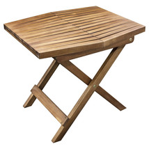 Folding Collapsible Solid Wooden Table Foldable Indoor Outdoor Small Fold Out - $57.99