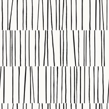 White And Black Shift Removable Peel And Stick Wallpaper, 20 In. X, Made In Usa. - $56.97