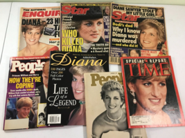 Lot 7 Princess Di Diana magazines &amp; tabloids 1997-2000 w/ Prince William... - £21.97 GBP