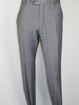 Men Suit BERLUSCONI Turkey Italian Wool 180's Glenn Plaid K230-12 Gray Blue image 12