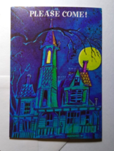 Haunted House Halloween Party Invitation Greeting Card Vintage Party Norcross - $21.60