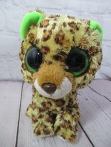Ty Beanie Boos Speckles the Leopard 6&quot; solid green eyes purple tush tag ... - £8.20 GBP
