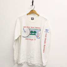 Vintage River Road Biathlon Baton Rouge Louisiana 1989 Long Sleeve T Shirt Large - £37.03 GBP