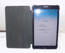 Samsung Galaxy Tab 4 Android Tablet SM-T330NU 16GB Black With Case Bundle - $34.28