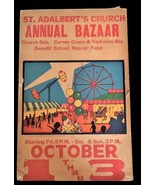 Vtg Neal Walters Poster Corp Circus Bazaar Schenectady NY St. Adalbert&#39;s... - €87,48 EUR