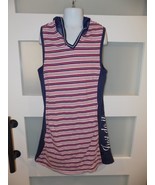 NIKE Just Do It Striped Sleeveless Dress Size 14 Girl&#39;s EUC - £18.51 GBP