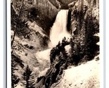 RPPC Great Falls Yellowstone Park WY Wyoming UNP Haynes Photo Postcard W18 - $6.88