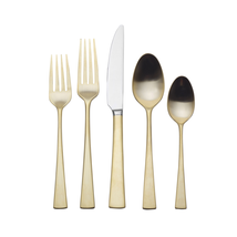 Mikasa Lucia Satin Gold 18/10 Stainless Steel 20-Piece Flatware Set - £94.73 GBP