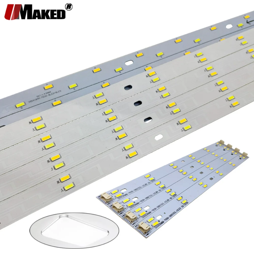 New SMD7030 LED PCB 4W 6W 8W 10W Bar Strip 3Color Changable Ceiling Light Rep  S - £145.92 GBP