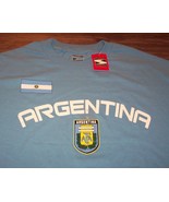ARGENTINA T-SHIRT MENS LARGE NEW w/ TAG World Cup Soccer Futbol Football - $27.08 CAD