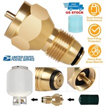 Propane Refill Adapter Lp Gas 1lb Small Cylinder Tank Brass Coleman Heat... - $19.14