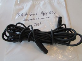 Audiopipe HWY 836 USA Microphone Cable Wire MC-3 Black 24&#39; Long 3 prong used - £6.83 GBP