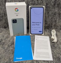 Google Pixel 5 - 128GB - GA01986 - Black and Green - (Unlocked) - Bad Ba... - $1,561.71 MXN