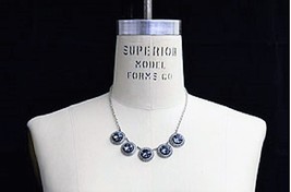 Catherine Popesco Crystal Midnight Blue Necklace Adjustable 16&quot; to 18&quot;  - $159.99