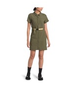 The North Face Class V Dress – Burnt Olive Green, Collared, Short Sleeve (Small) - $44.55
