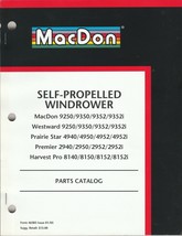 MacDon Parts Manual. New! Model 9250 Self Propelled. Catalog #46583  01/05 - £4.96 GBP