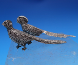 Vigueras Mexican Sterling Silver Salt Pepper Shaker Set 2pc Pheasants (#... - $385.11
