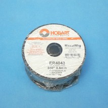 Hobart 404303004 .030&quot; ER4043 MaxalMig Aluminum MIG Wire 1 lb 4&quot; Plastic Spool - £15.12 GBP
