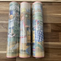 3 Rolls Vtg Laura Ashley Home Wallpaper Border Polly Put the Kettle On Nursery - £21.82 GBP